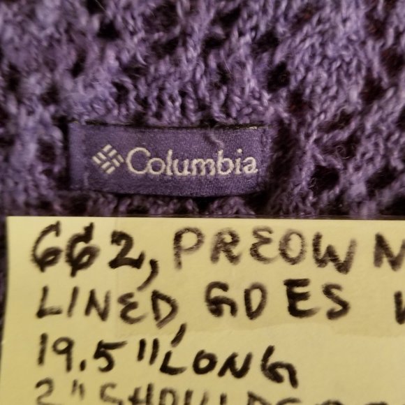 #662 Preowned Columbia Periwinkle Knit PS Top - Picture 6 of 9